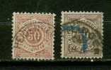 WURTEMBERG  N° 61 & 61 A Obl.  Brun Rouge - Usados