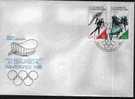 Fdc Allemagne 1988 Sports Hiver JO Patinage Vitesse Bobsleigh - Invierno