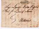 A-V004/ Brief, V.TRIEST (dicke Buchstaben) 1826 Nach Udine (mit Textinhalt) - ...-1850 Préphilatélie