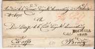 A-V016/ Buchnia  19. Aug. 1847, Militaria, 'Taxe ¾ Nach Brody - ...-1850 Vorphilatelie