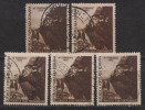 Rumänien; 1952; Michel 1385 O; Tag Der Eisenbahner; 5 Stück - Used Stamps