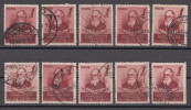 Rumänien; 1952; Michel 1394 O; Tagung Der Mediziner; 10 Stück - Used Stamps