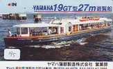 Telefonkarte Télécarte Ship (195) Bateau - Schiff - Schip - Boot - Barco - Phonecard Japon Japan - Bateaux