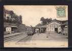 76 BOLBEC Gare, Intérieur, Train Vapeur à Quai, Animée, Ed ND 153, 1906 - Bolbec