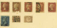 GB Victoiria Lot Divers 1p Rouge, 2p, 4p - Used Stamps