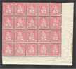 SWITZERLAND, 10 CENTIMES RED 1881 SUPERB BLOCK OF 20 VERY FINE MINT NEVER HINGED **! - Unused Stamps