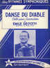 Partition De Danse Du Diable, Solo Pour Accordéon De Emile Decotty De 1955 - Andere & Zonder Classificatie