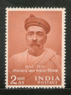 India 1956 2As Lokmanya Bal Gangadhar Tilak Sc 274 MNH - Ungebraucht