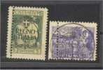 FIUME, 2 STAMPS MISPERFORATED, ONE HINGED, ONE USED - Fiume