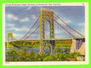 NEW YORK CITY, NY - GEORGE WASHINGTON BRIDGE, PALISADES IN BACKGROUND - ACACIA CARD CO - - Puentes Y Túneles