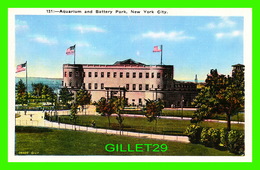 NEW YORK CITY, NY  - AQUARIUM AND BATTERY PARK - ANIMATED - - Andere Monumente & Gebäude