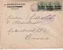 BELGIUM USED COVER OCCUPATION 1916 CANCELED BAR ANTWERPEN - OC1/25 Gobierno General