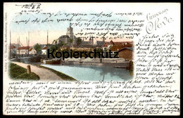 ALTE LITHO POSTKARTE GRUSS AUS CLEVE 1903 PANORAMA Bad Kleve AK Ansichtskarte Cpa Postcard - Kleve