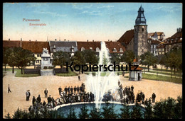 ALTE POSTKARTE PIRMASENS EXERZIERPLATZ Personen Am Brunnen Fontaine Fountain AK Ansichtskarte Cpa Postcard - Pirmasens