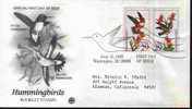 Fdc Usa 1992 Oiseaux Colibris Hummingbirds Calliope & Rufous - Kolibries