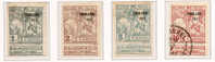 °1911 100-102-104-106 CARITAS CHARLEROI 1911 * MH & O, Cote € 45.00 - 1910-1911 Caritas