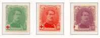 °1914 CROIX ROUGE 129a/131 * MH, Cote € 22.00 - 1914-1915 Red Cross