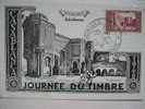 Carte Maximum Journée Du Timbre Meknes Maroc Casablanca 6 Mars 1948 Bab Mansour - Timbres (représentations)