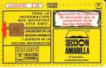 MEXICO $30  YELLOW PAGES  TELEPHONE  BOOK  AD CARD  CHIP READ DESCRIPTION !!! - México