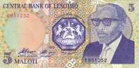 LESOTHO   5 Maloti   Emission De 1989   Pick 10     ***** BILLET  NEUF ***** - Lesotho