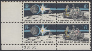 !a! USA Sc# 1434-1435 MNH PLATEBLOCK (LL/33155) - Space Achievement - Nuovi