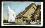 Old Faithful Inn And Geyser, Yellowstone Park, Wyoming - Yellowstone