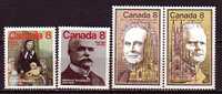 F0694 - CANADA Yv N°567/70 ** PERSONNAGES - Ungebraucht