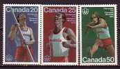 F0695 - CANADA Yv N°571/73 ** OLYMPIADES - Unused Stamps