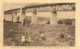 MORESNET-VIADUCT-TRAIN-TREIN-CARTE ANIMEE-GENDARME-SOLDATS-ENFANTS-ENVOYEE- VOYEZ LES 2 SCANS ! ! ! - Plombières