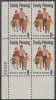 !a! USA Sc# 1455 MNH PLATEBLOCK (LL/33392) - Family Planning - Ungebraucht