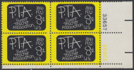 !a! USA Sc# 1463 MNH PLATEBLOCK (LR/33656/a) - Parent Teacher Association - Ungebraucht