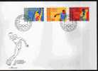 Fdc Liechtenstein 1984 Jeux Olympiques Ete 1984: Los Angeles Perche Lancer Poids Et Disque - Summer 1984: Los Angeles