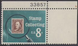 !a! USA Sc# 1474 MNH SINGLE From Upper Right Corner W/ Plate-# 33857 - Stamp Collecting - Ungebraucht