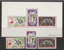 R115.-.CAMEROUN / CAMERUN . - SCOTT#: 403,404,C49- MNH- CV: 8 EUROS - OLYMPIQUES TOKYO`64/ OLYMPIC GAMES TOKYO´64 - Ete 1964: Tokyo