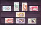 UNGHERIA 1958 - Yvert  A 198/205** - Esposizione Bruxxelles - Unused Stamps