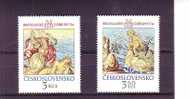 CECOSLOVACCHIA 1976 - Yvert  2163/4** - Tappezzzeria (nudi) - Ungebraucht