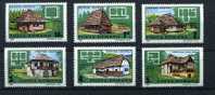 ROUMANIE Maisons Traditionnelles  ++   YV 3827/32   Cote 6  E - Unused Stamps