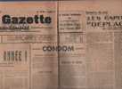 LA GAZETTE CONDOMOISE 31 DECEMBRE 1949 - CONDOM - PUBLICITES - Algemene Informatie