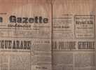 LA GAZETTE CONDOMOISE 31 JANVIER 1948 - CONDOM - LIGUE ARABE - BLES D'HIVER - Informations Générales