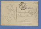 Kaart Verzonden Met Naamstempel BOURG-LEOPOLD Met Als Aankomst Duitse Brugstempel VEZIN - Fortune (1919)