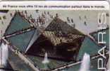 FRANCE PREPAID KERTEL PYRAMIDE DU LOUVRE AIR FRANCE NEUVE MINT RARE - Airplanes