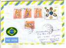 GOOD Postal Cover BRAZIL To ESTONIA 2002 - Good Stamped: People & Globe And Music - Covers & Documents