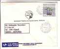 GOOD Postal Cover BRAZIL To ESTONIA 1997 - Good Stamped: Olympic City Candidate RIO - Cartas & Documentos