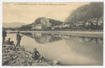 Montmélian : Vue Prise De La Rive Gauche De L´Isère , Pecheurs , TB état . Blanc N° 120 . - Montmelian