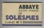 SOLESMES. CARNET DE 16 CARTES. - Solesmes