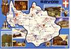 Département De La SAVOIE  -  6 Vues, Carte Et Blason - Rhône-Alpes