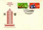 RDA FDC Michel 1931 1932 Foire D´automne De Leipzig 1974 Engins Travaux Publics TBE Cote 2,50 - Covers & Documents