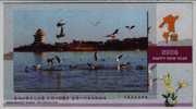 Seagull Bird Fishing,China 2006 Qinhuangdao Landscape Advertising Pre-stamped Card - Gaviotas