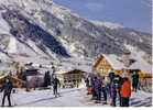 LES CONTAMINES MONTJOIE   -   N° 2168    -  La Station Depuis Le Téleski Des Loyers - Les Contamines-Montjoie