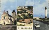 Piva-Bella Calvados 14. 3 Vues: L´Eglise. Le Casino Vu Du Square. Le Phare. - Riva Bella